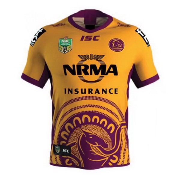 Camiseta Brisbane Broncos Edición Conmemorativa 2018 Amarillo